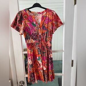 Loft Floral Multicolor Dress